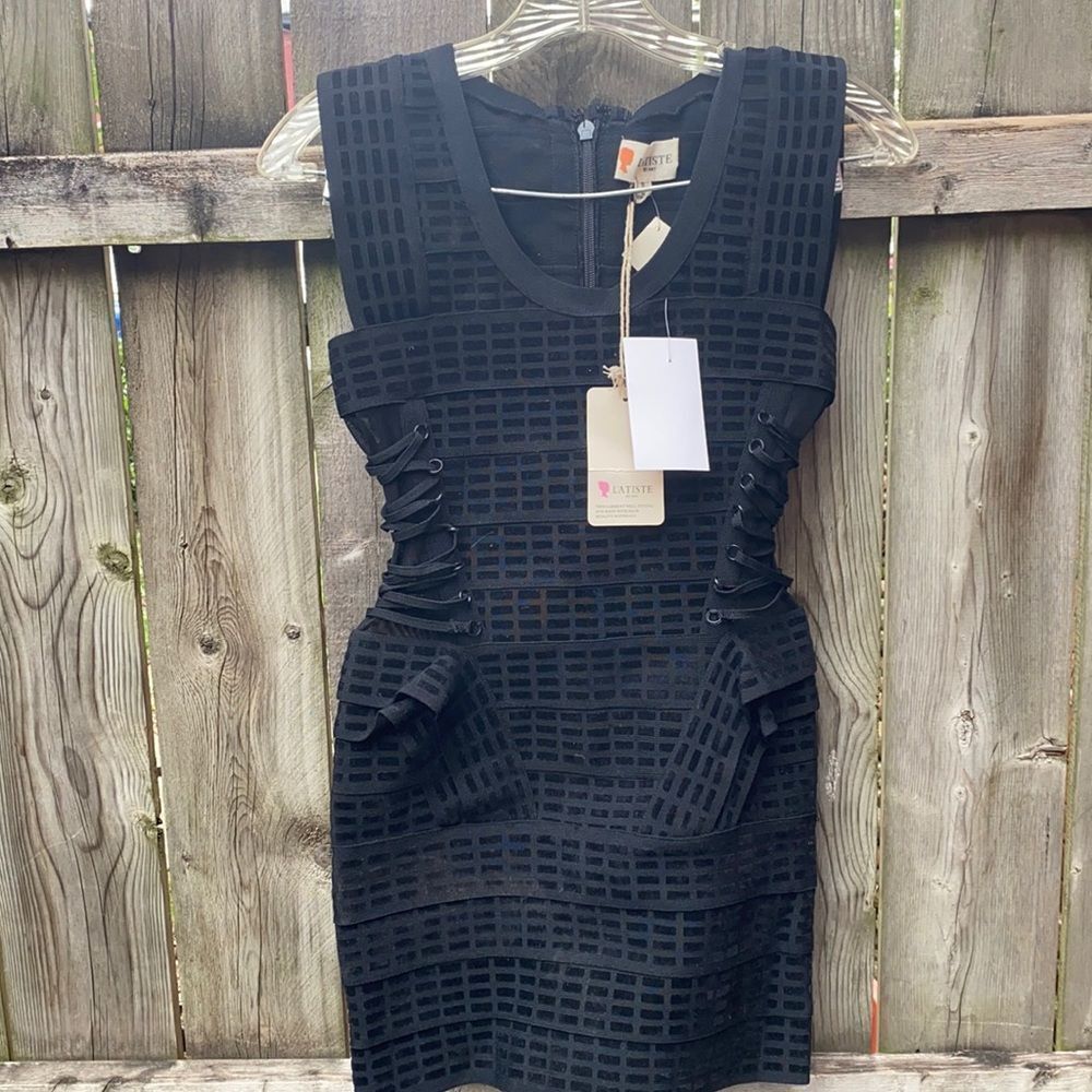 Black Bodycon bandage dress sz. S NWT